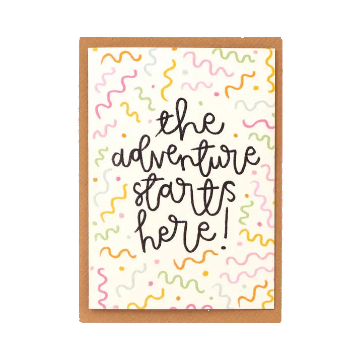 The Adventure Starts Here Card