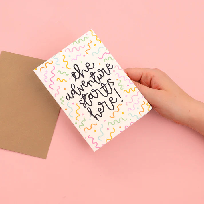 The Adventure Starts Here Card