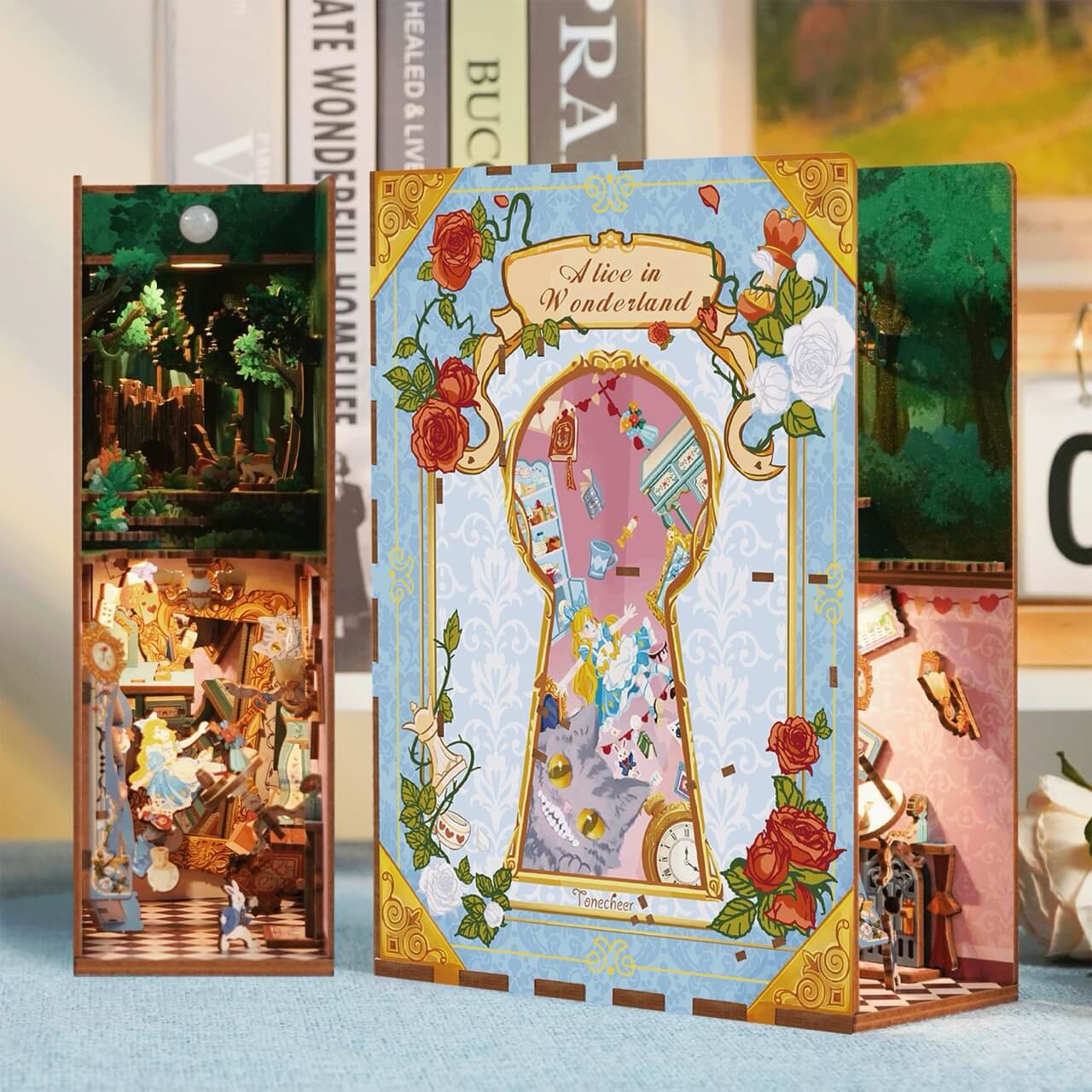 3D Book Nook Puzzle Kit - Alice in Wonderland