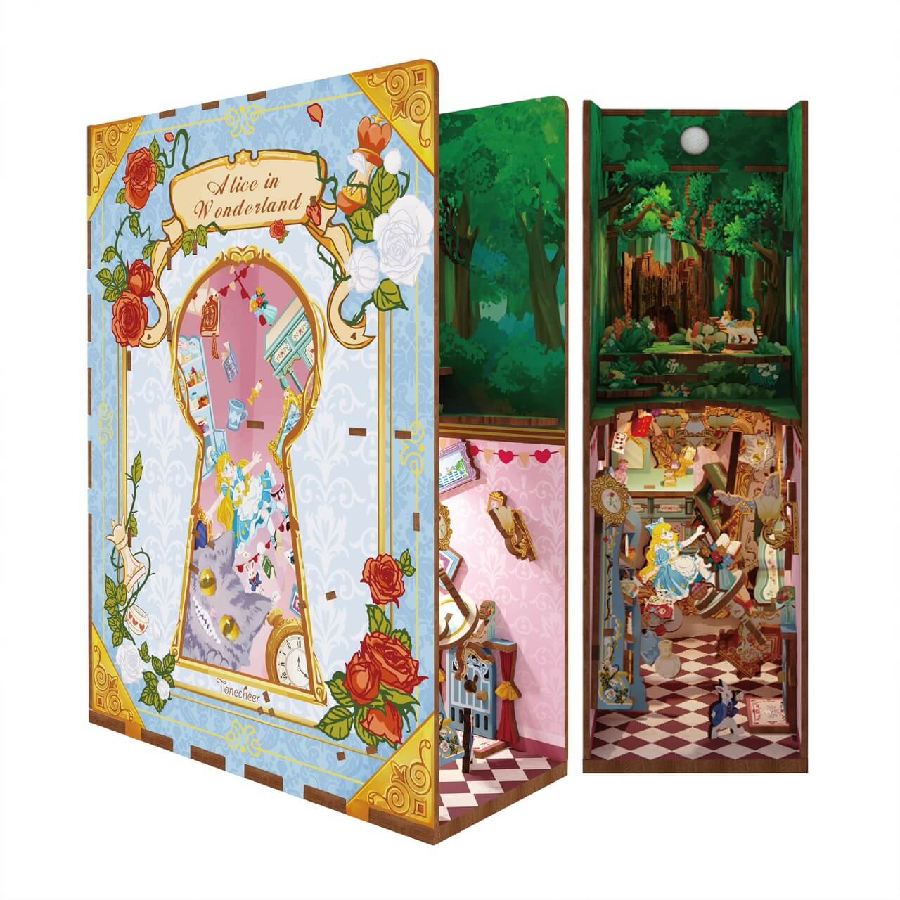 3D Book Nook Puzzle Kit - Alice in Wonderland