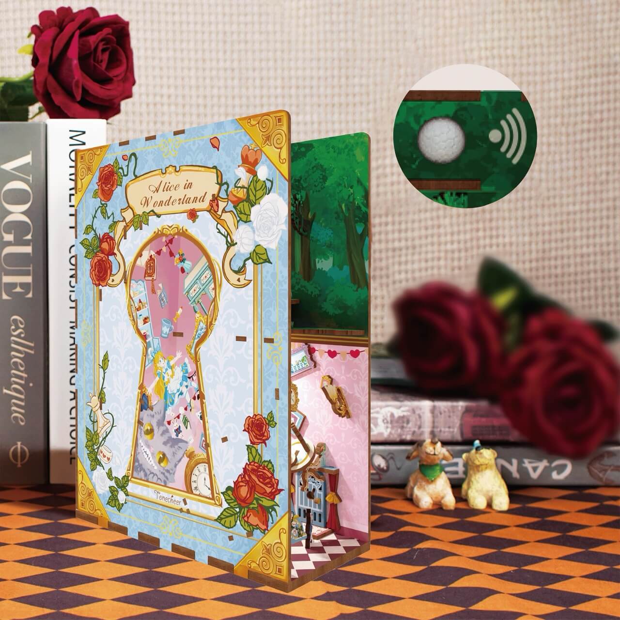 3D Book Nook Puzzle Kit - Alice in Wonderland