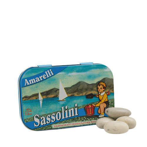 Sassolini Liquorice in Tin (Beach)