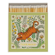 Square Matchbox - Green Tiger