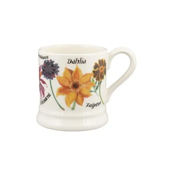 Half Pint Mug -  Autumn Flowers