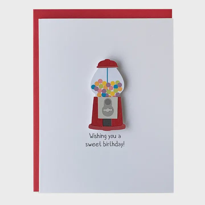Gumball Machine Birthday Card