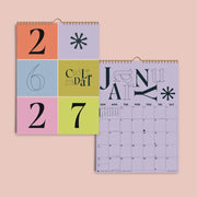 2026–2027 Academic Year Calendar | Playful Type | August Start | A4