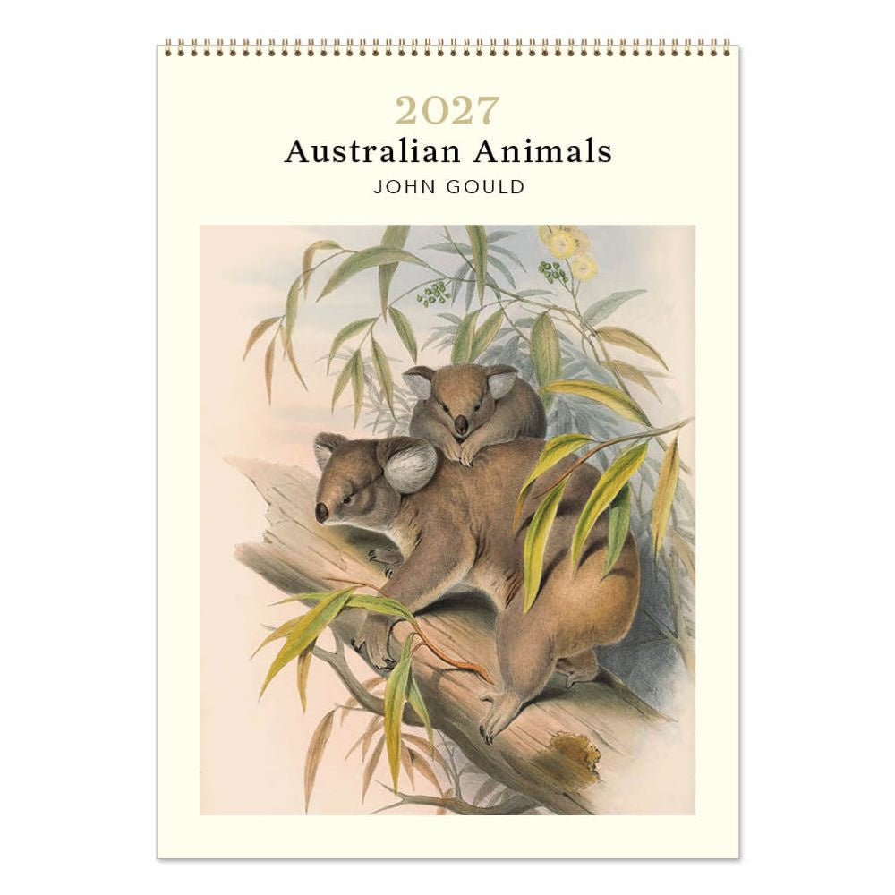 2027 Medium Calendar - Australian Animals John Gould