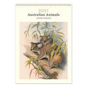 2027 Medium Calendar - Australian Animals John Gould