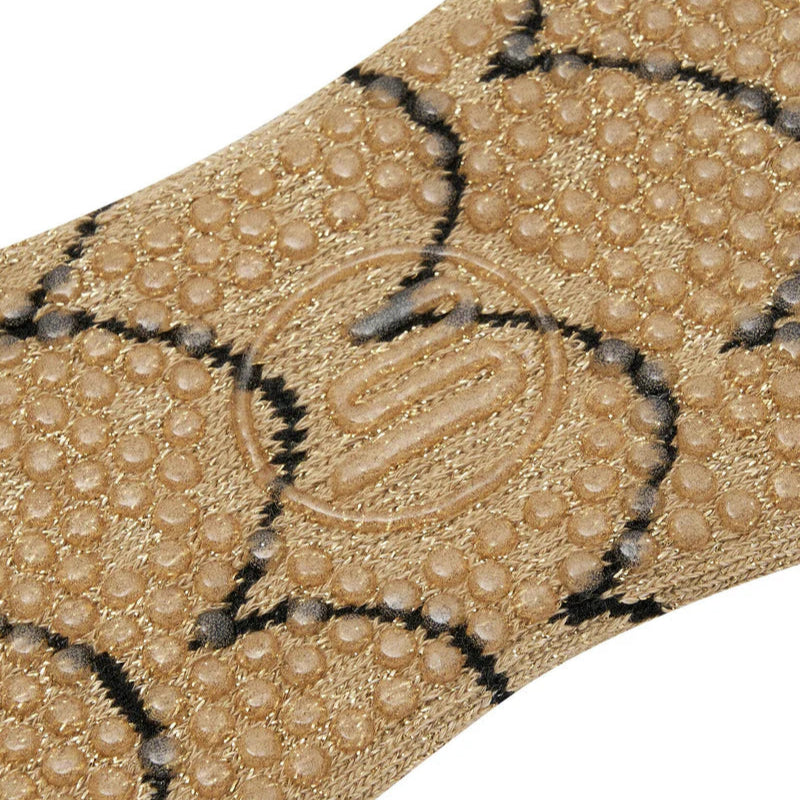 Classic Low Rise Grip Socks - Scallop Gold