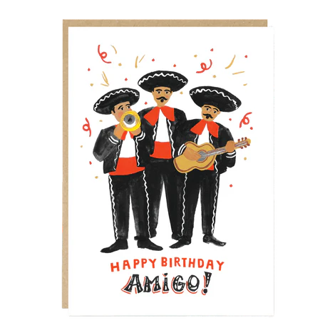 Happy Birthday Amigo Card - Dusty