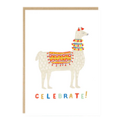 Celebrate Llama Card - Julio