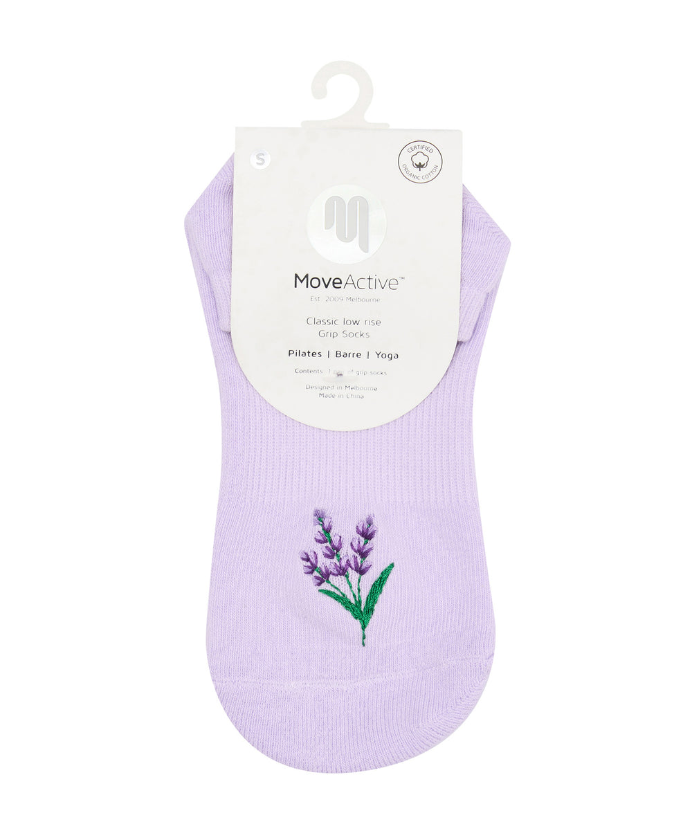 Classic Low Rise Grip Socks - Lavender Haze