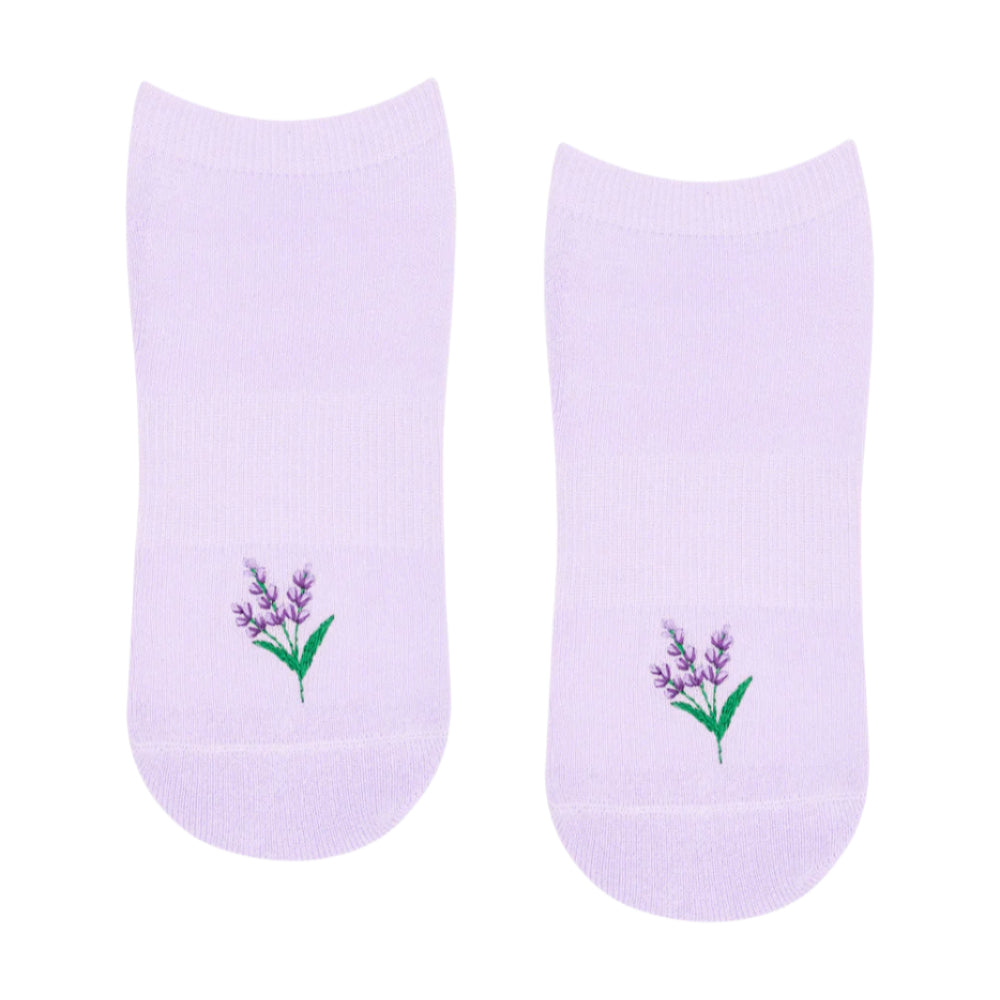 Classic Low Rise Grip Socks - Lavender Haze