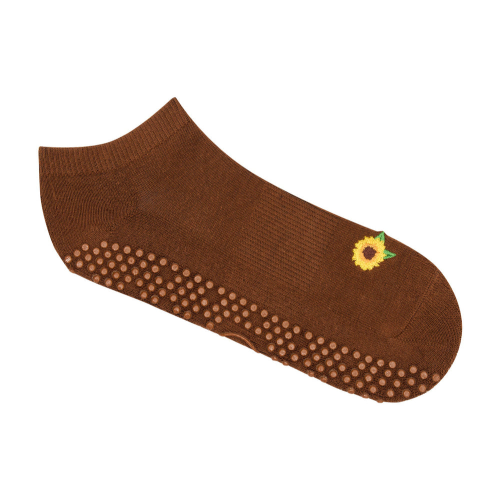 Classic Low Rise Grip Socks - Sunflower Fields