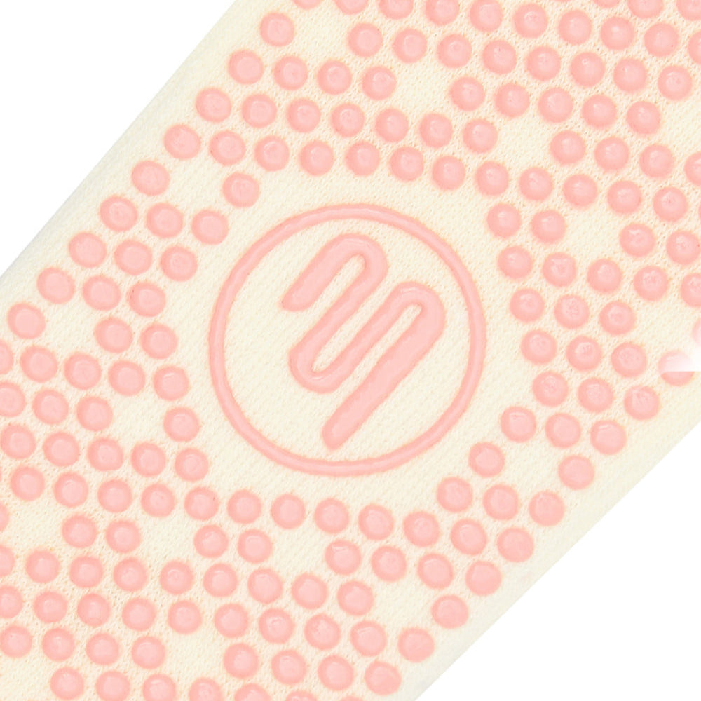 Classic Low Rise Grip Socks - Buttercream Frill