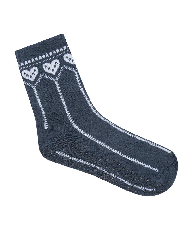Crew Grip Socks - Alpine Heart French Navy