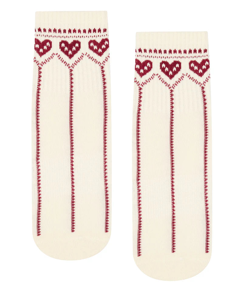Crew Grip Socks - Alpine Heart Oat