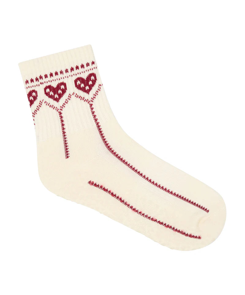 Crew Grip Socks - Alpine Heart Oat