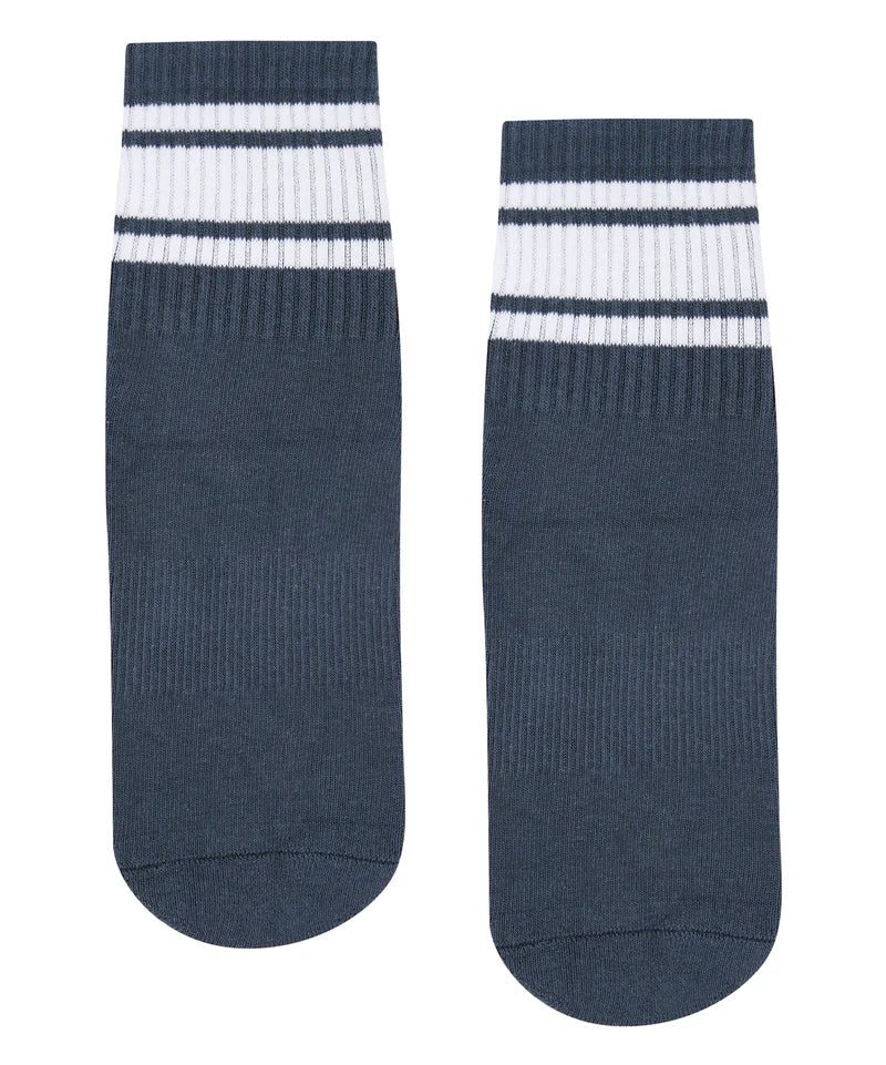 Crew Grip Socks - French Navy Stripe