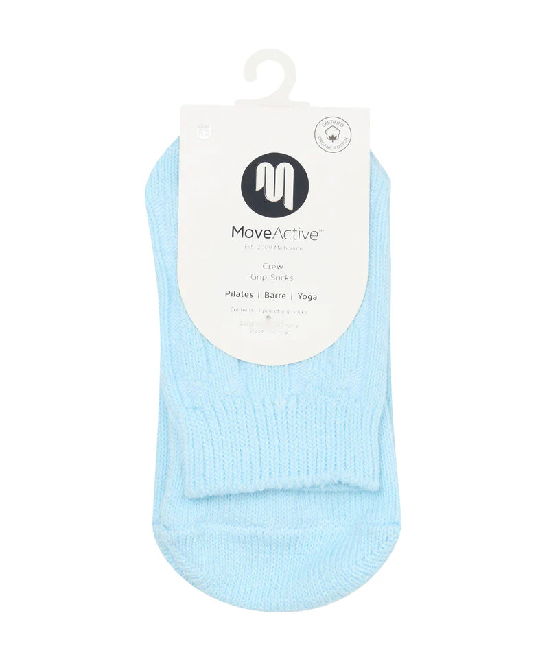 Crew Grip Socks - Cable Knit Ice