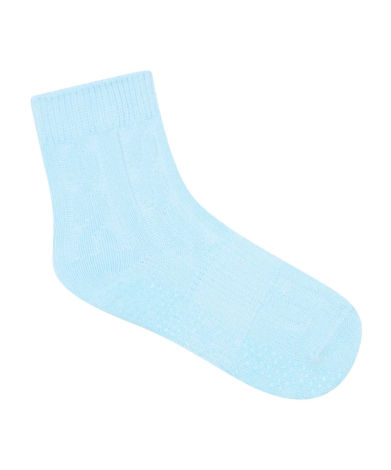 Crew Grip Socks - Cable Knit Ice