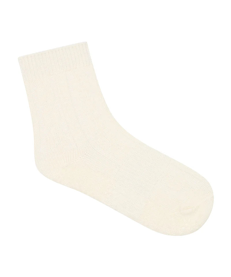 Crew Grip Socks - Cable Knit Oat