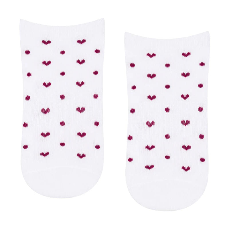 Classic Low Rise Grip Socks - Speckled White