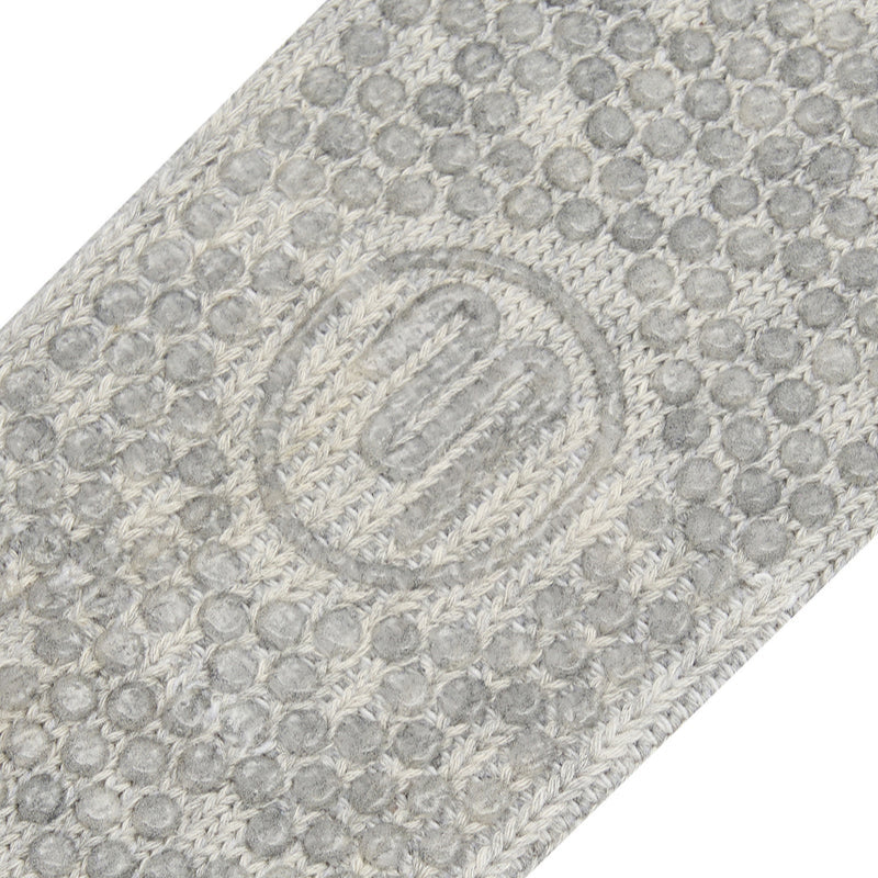 Crew Grip Socks - Cable Knit Marle Grey