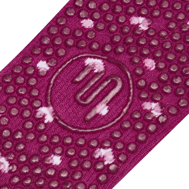 Classic Low Rise Grip Socks - Speckled Fuchsia