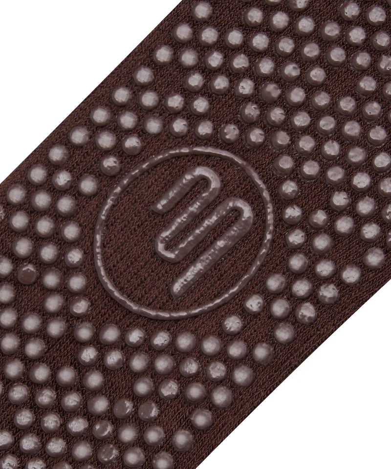 Classic Low Rise Grip Socks - Espresso