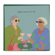 Badass Besties For Life Card