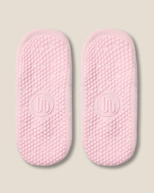 Ballet Grip Socks - Gathered Pink