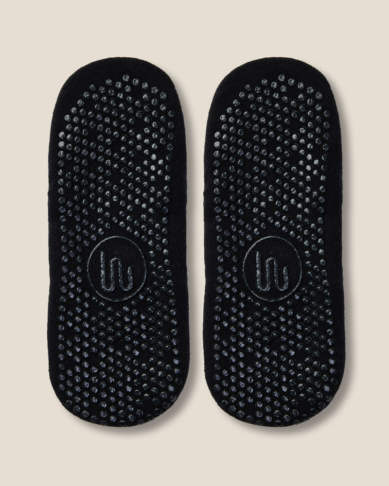 Ballet Grip Socks - Strappy Black