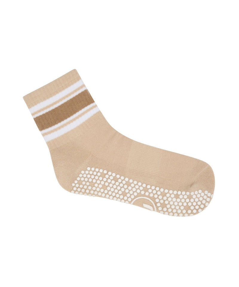 Crew Grip Socks - Beige Stripe