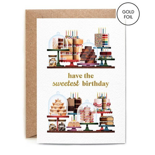 Cake Shelves Birthday Card