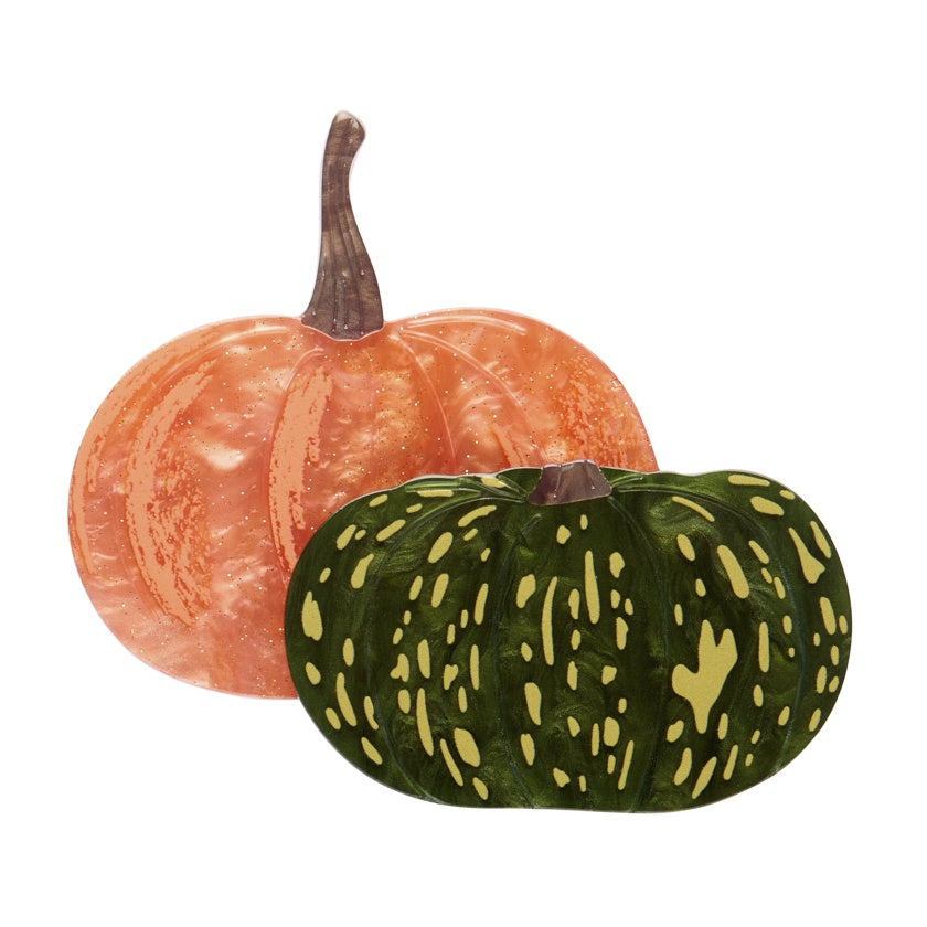 In Praise of Veg Brooch - Purely Pumpkin