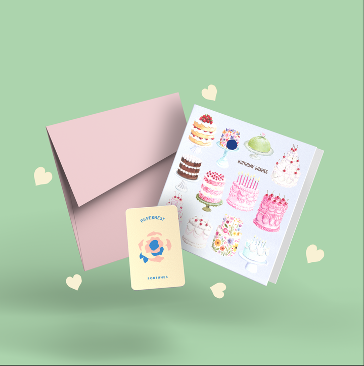 Birthday Cake Wishes Card