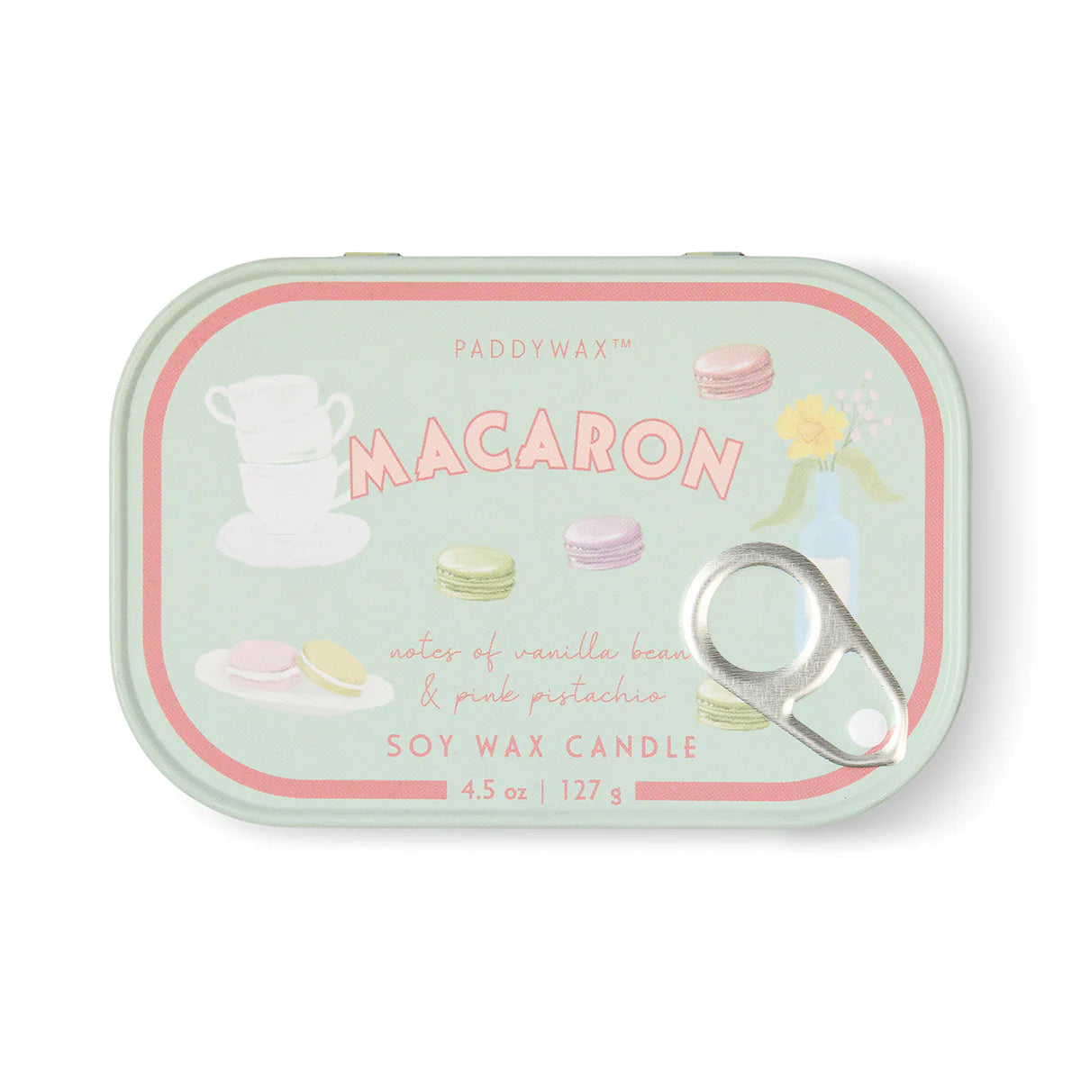 Bistro Tin Candle - Macaron (Pink Pistachio)