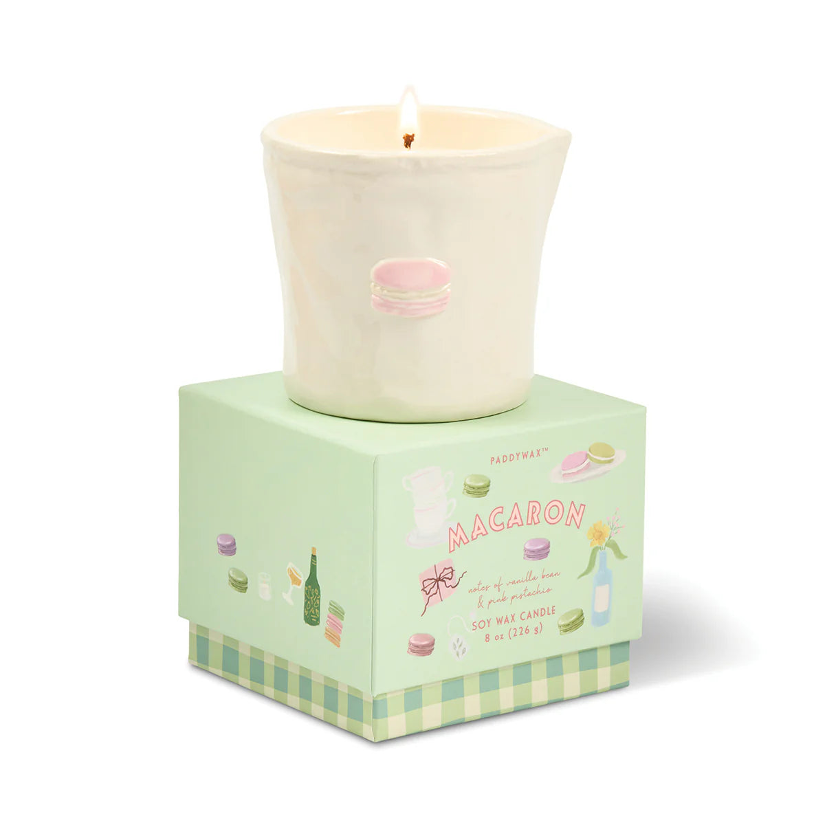 Bistro Candle - Macaron (Pink Pistachio)