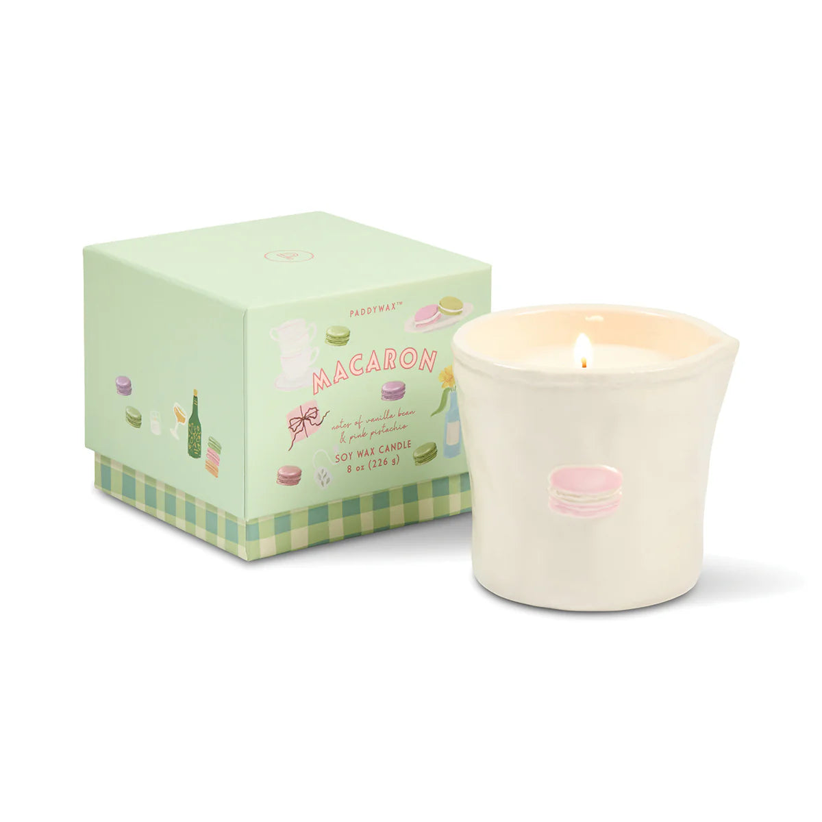 Bistro Candle - Macaron (Pink Pistachio)