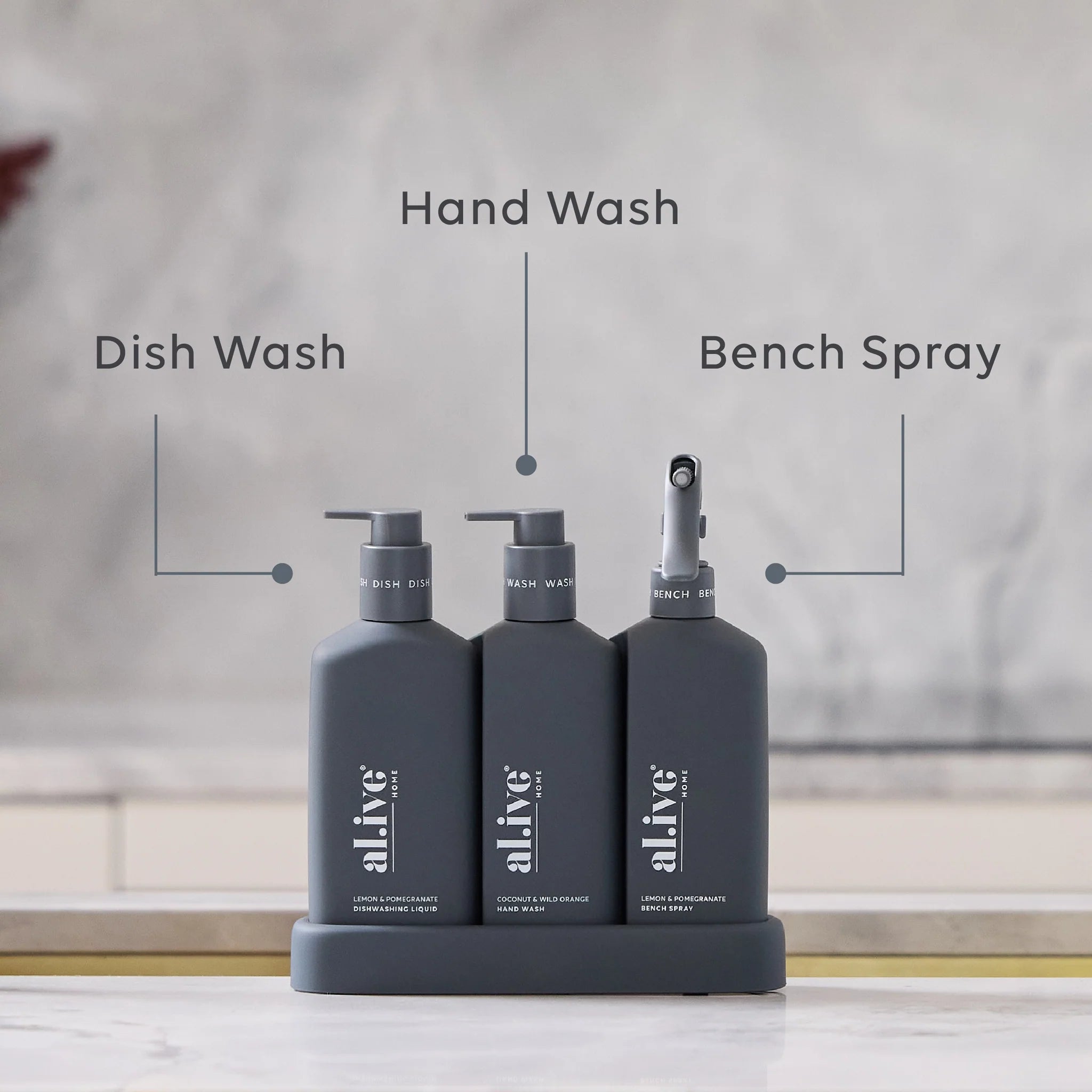 Kitchen Trio - Dish, Wash & Bench - Coconut & Wild Orange