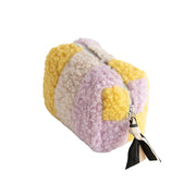 Mini Cube Cosmetic Bag - Multi Stripe Borg