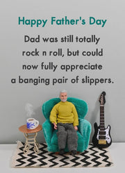 Father's Day Slippers Card
