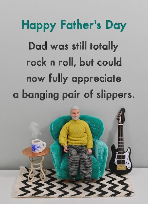 Father's Day Slippers Card