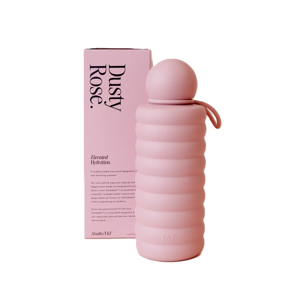 The Bubble Water Bottle - Dusty Rose