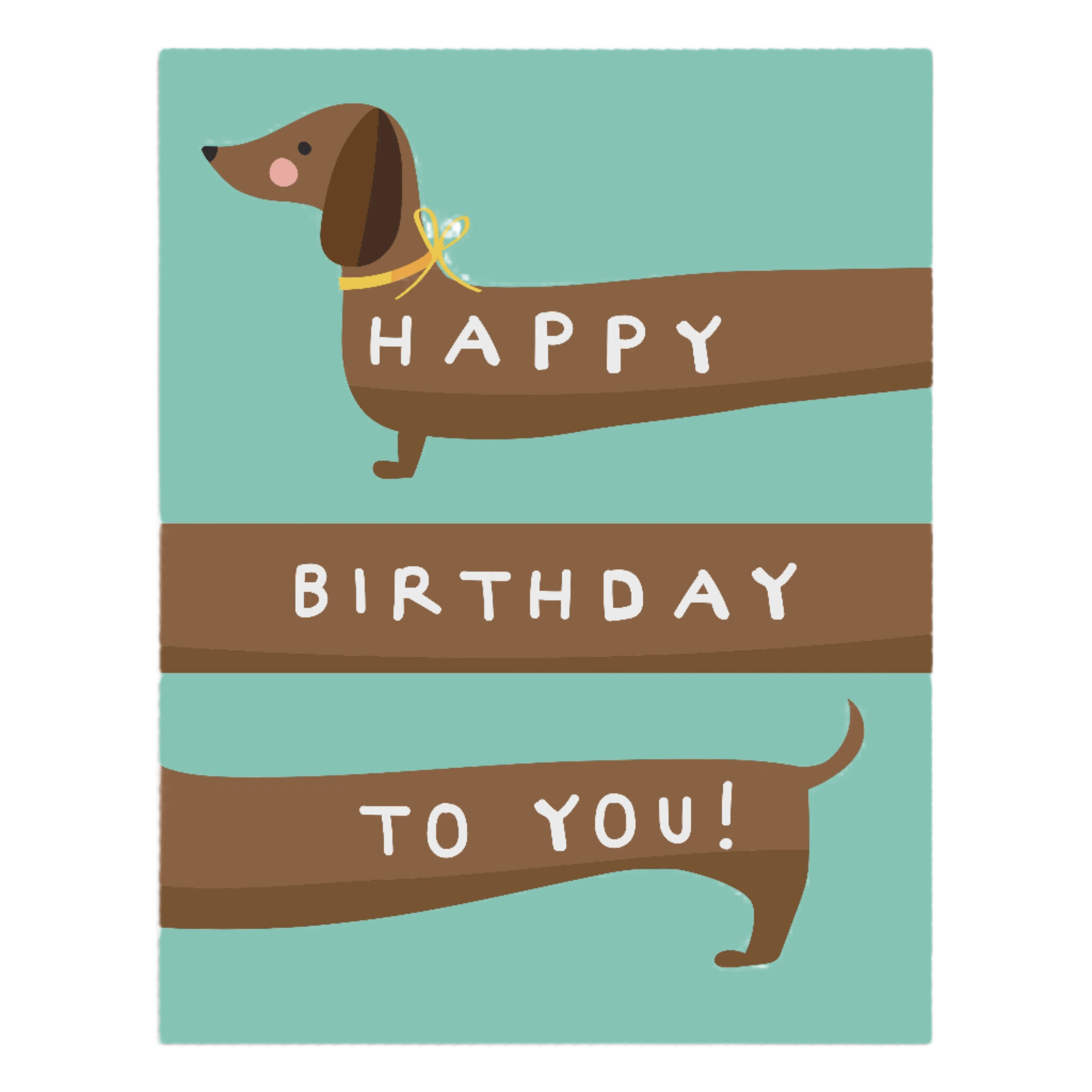 Birthday Sausage Dog Card