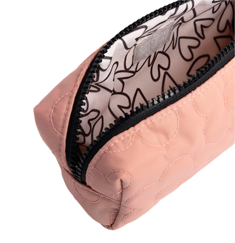 CG Pencil Case - Pink Flower Quilted