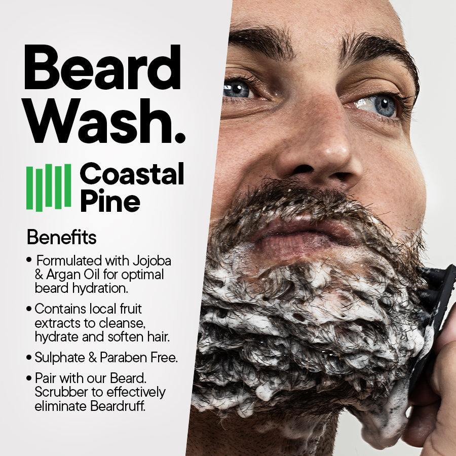 Beard Wash 300ml Refill -  Coastal Pine