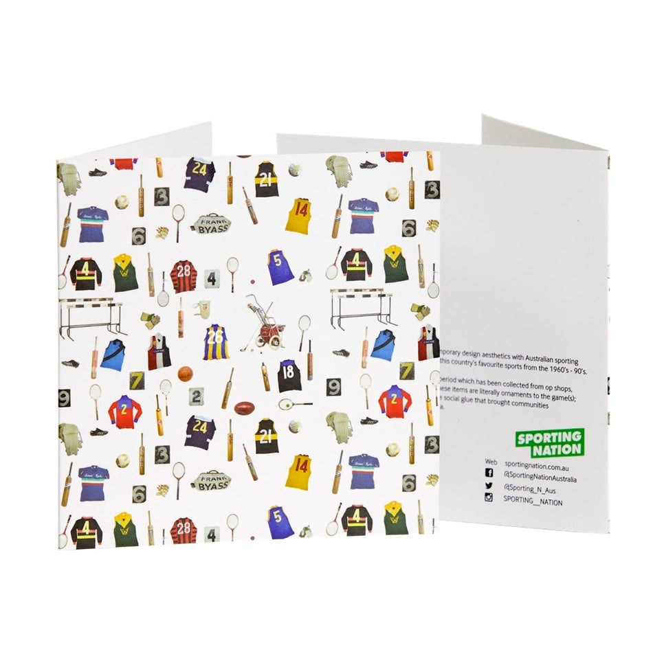 Sporting Nation Greeting Card - Ornaments to the Game