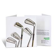 Sporting Nation Greeting Card -  Vintage Signature Golf Clubs